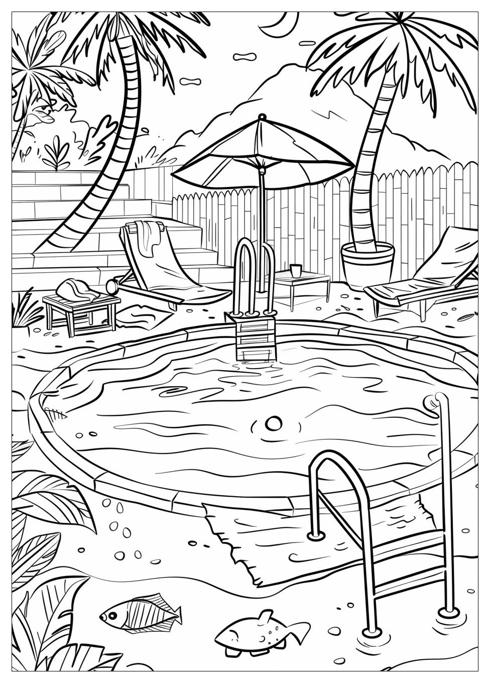 Swimming Pool Coloring Pages-8