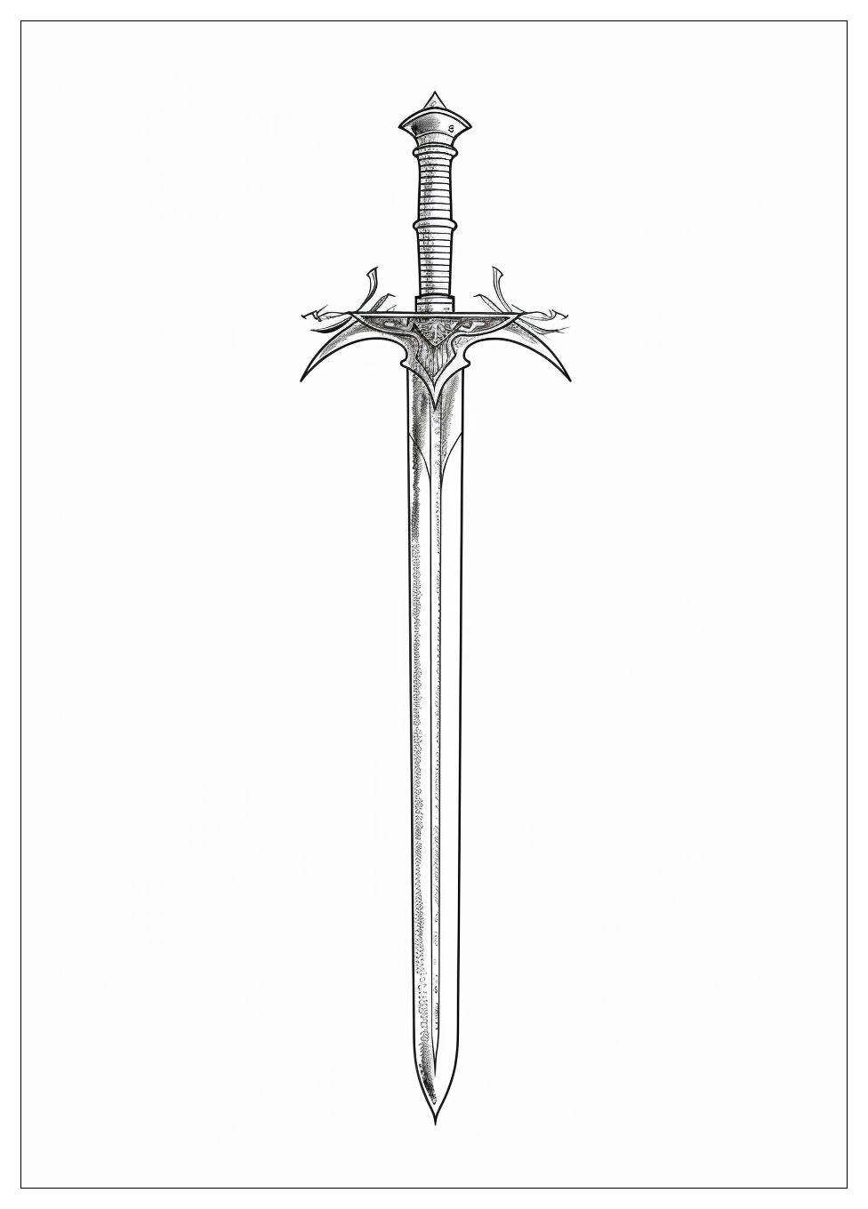Sword Coloring Pages-14