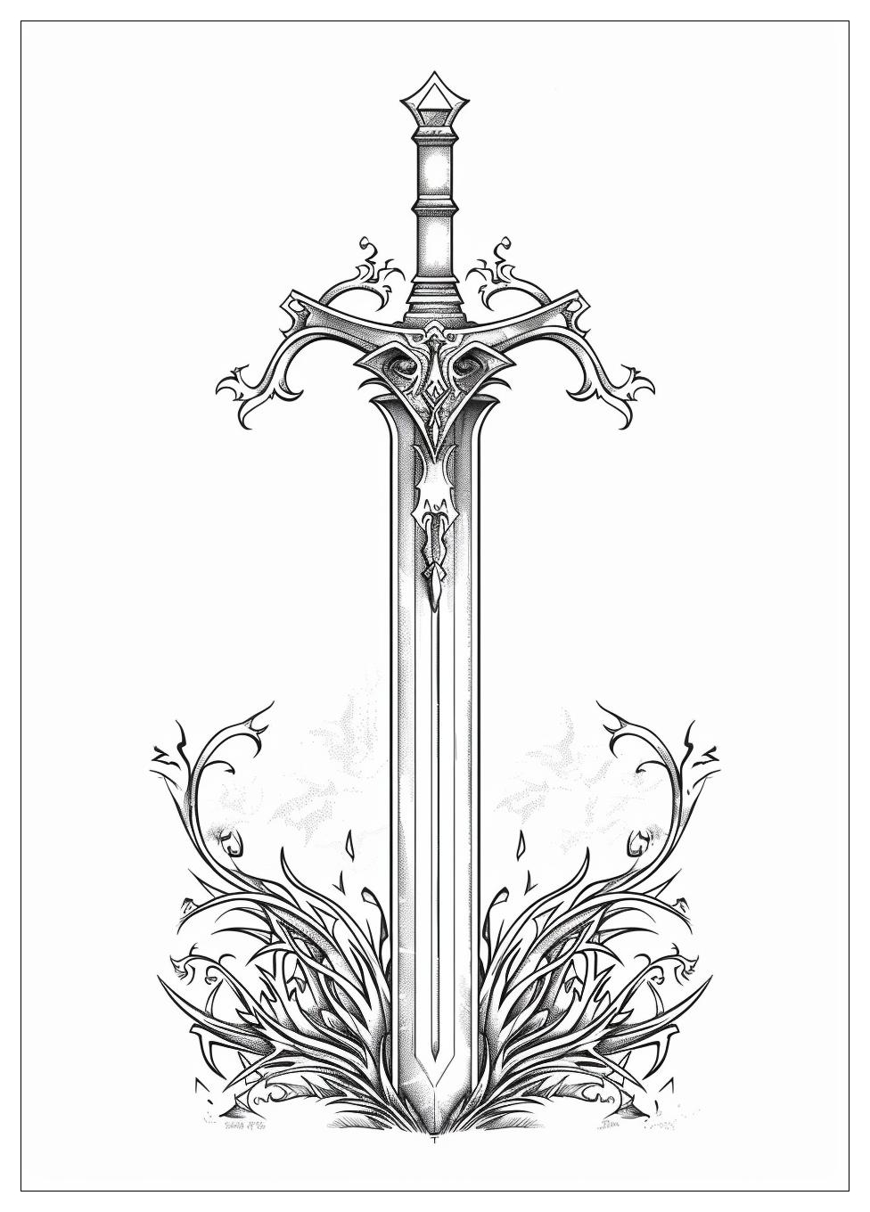 Sword Coloring Pages-15