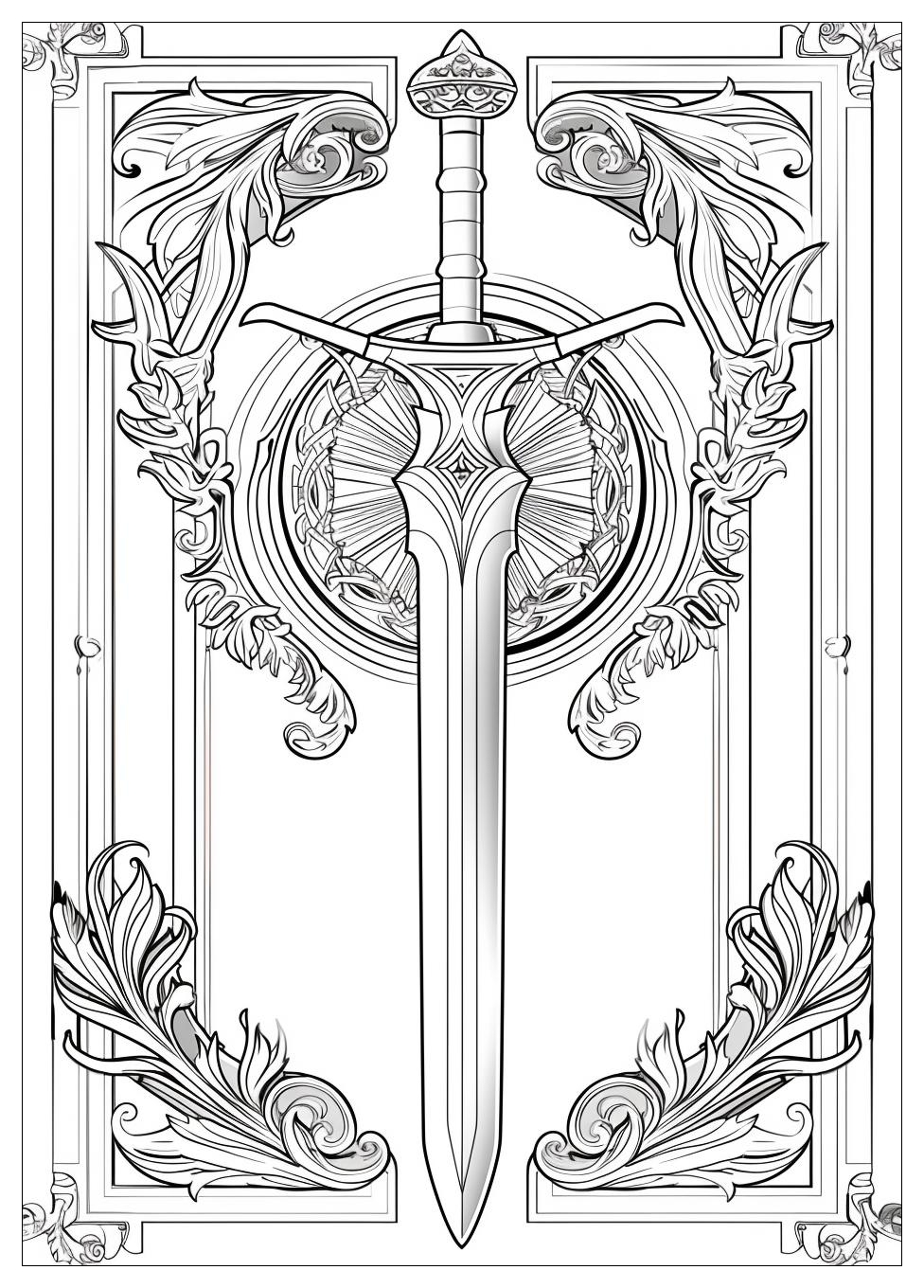 Sword Coloring Pages-17