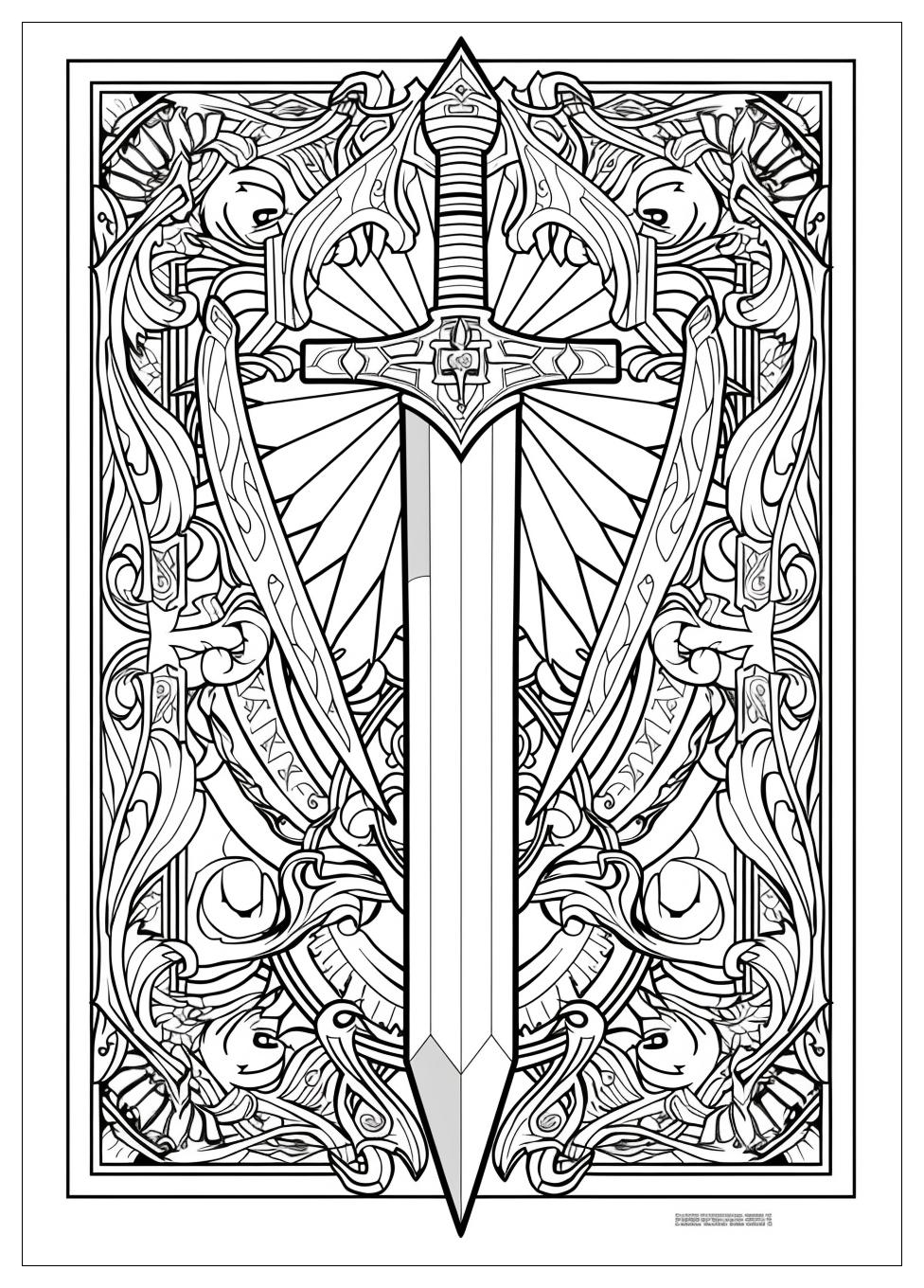 Sword Coloring Pages-20