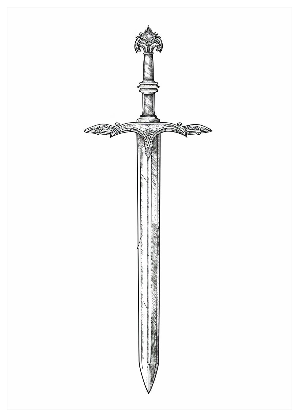 Sword Coloring Pages-3