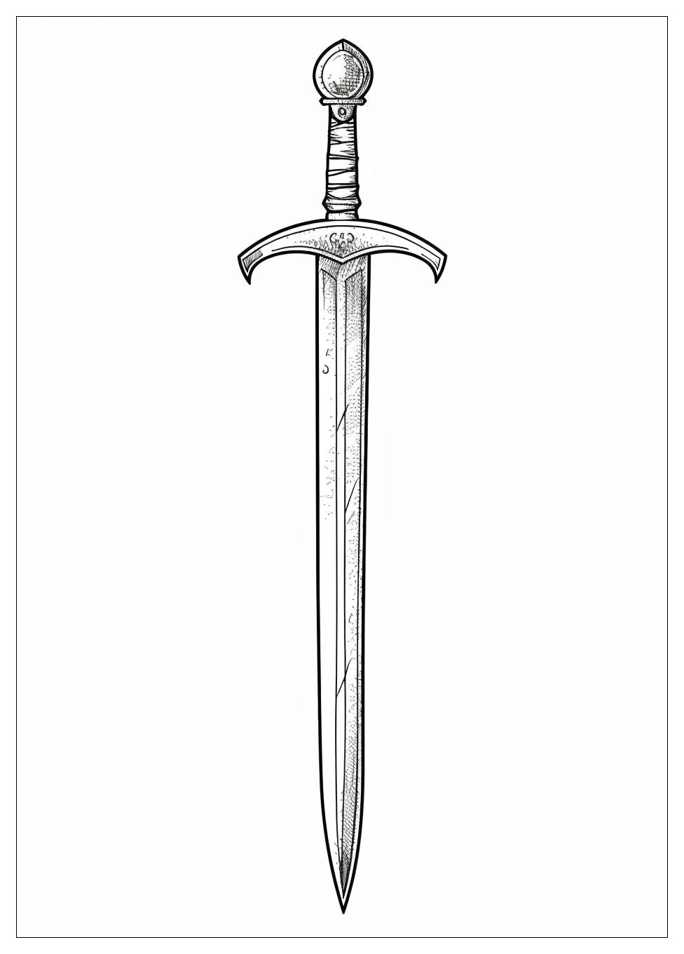 Sword Coloring Pages-6