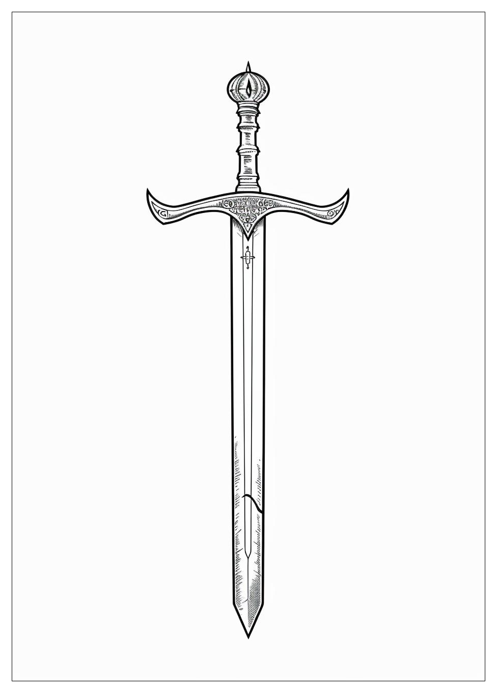 Sword Coloring Pages-7