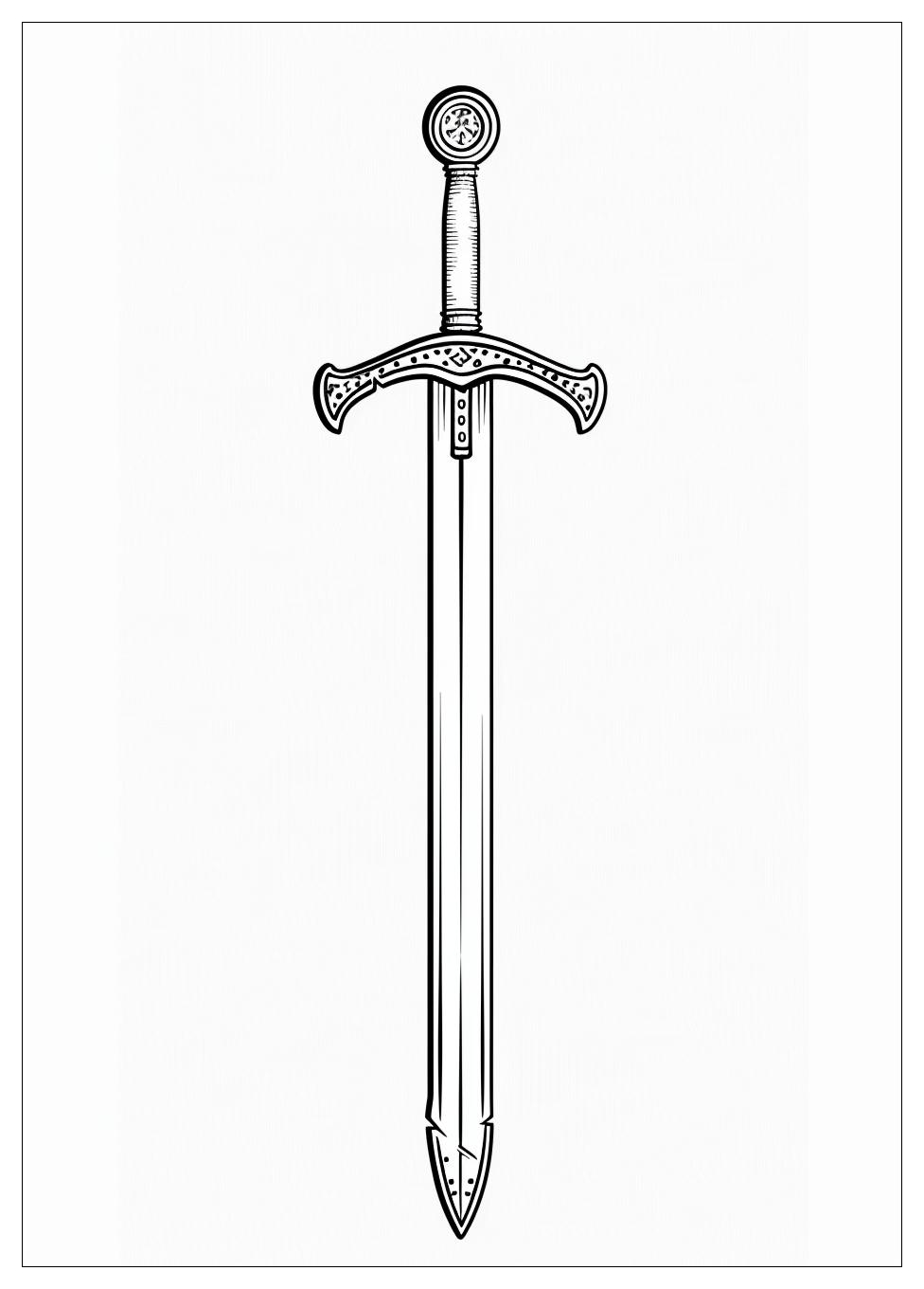 Sword Coloring Pages-9