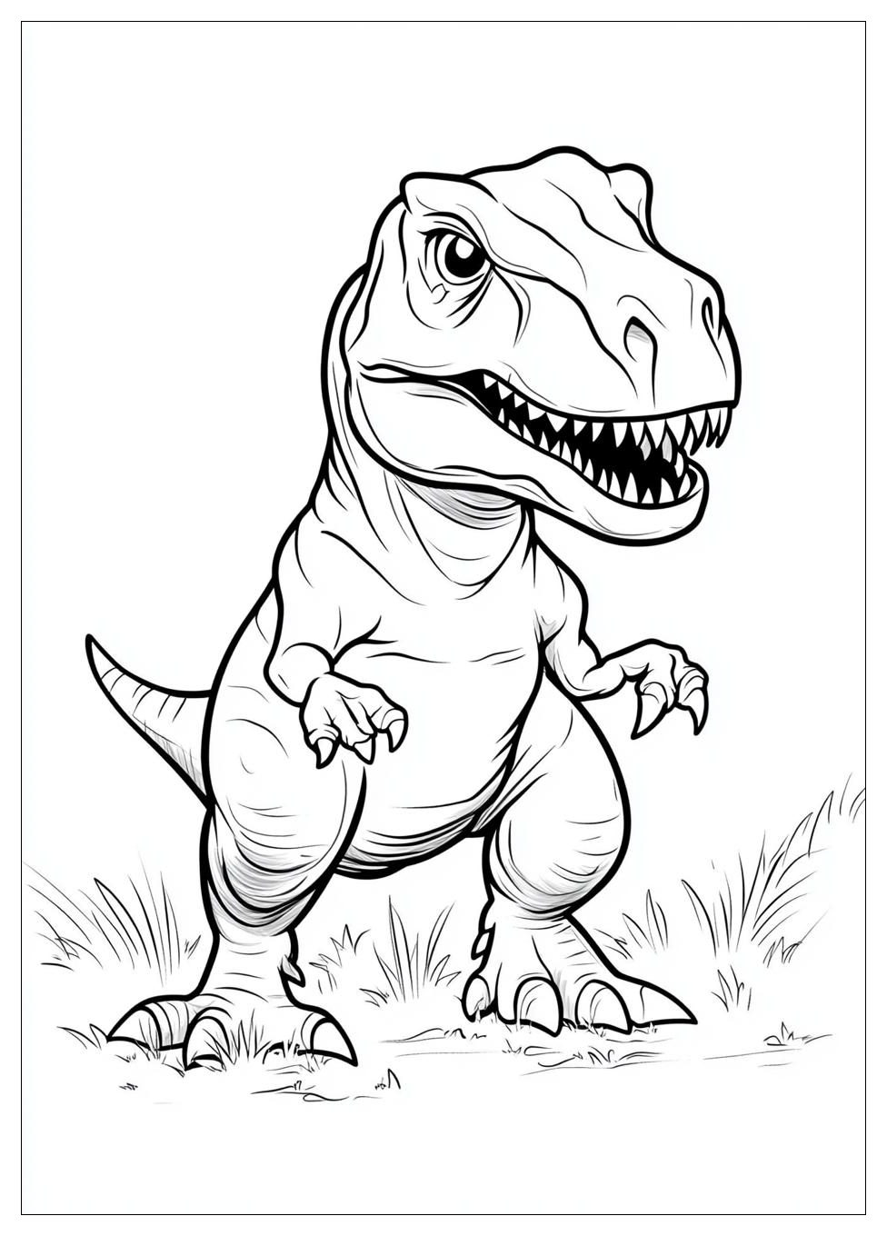 T-Rex Coloring Pages-1