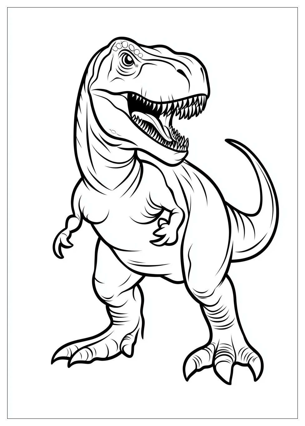 T-Rex Coloring Pages-7