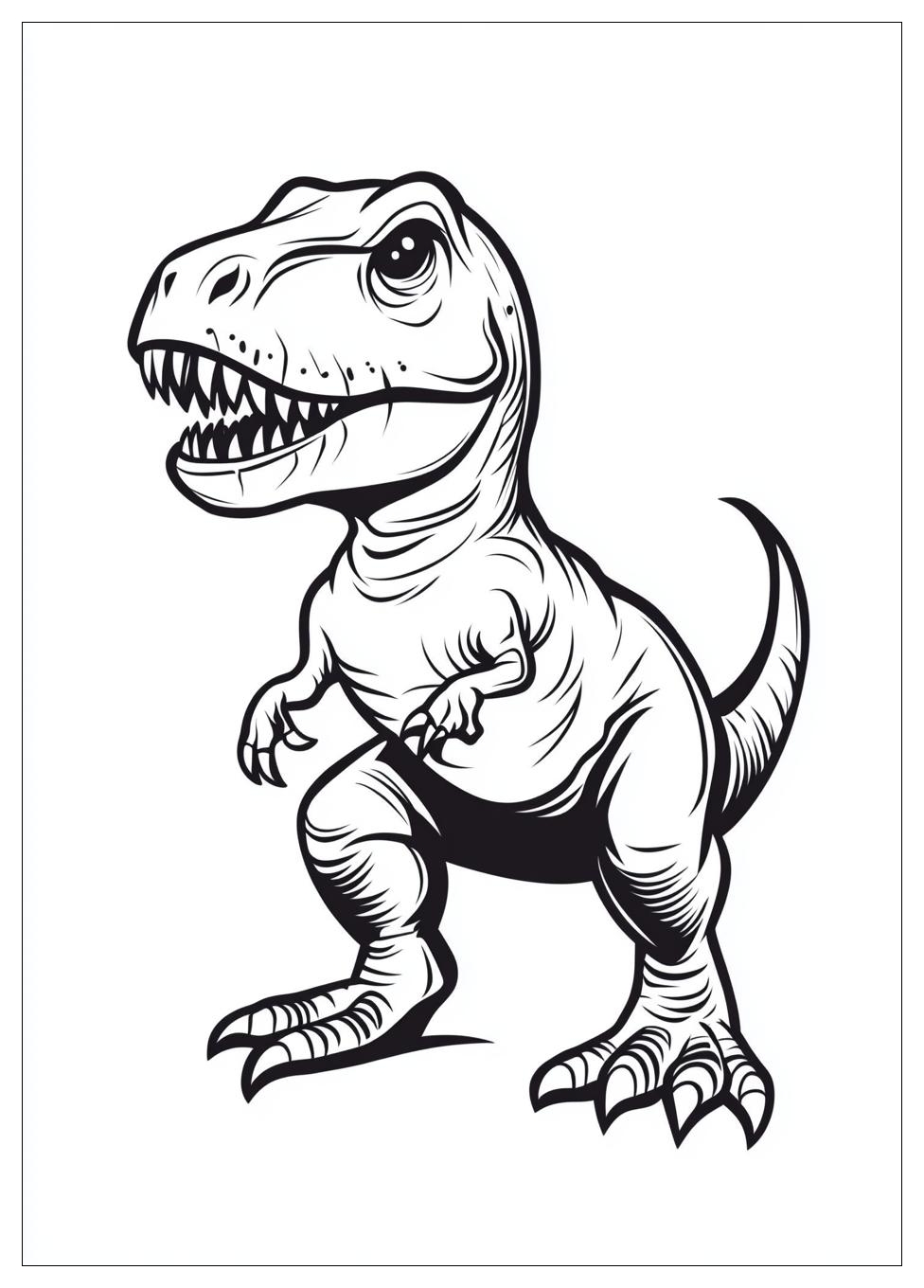 T-Rex Coloring Pages-9