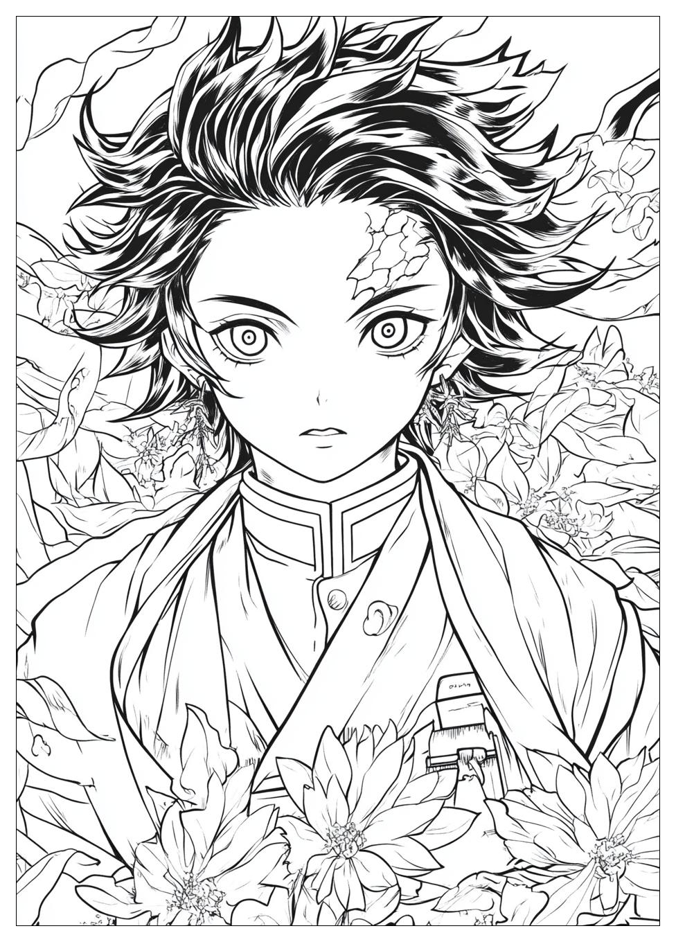 Tanjiro Coloring Pages-20