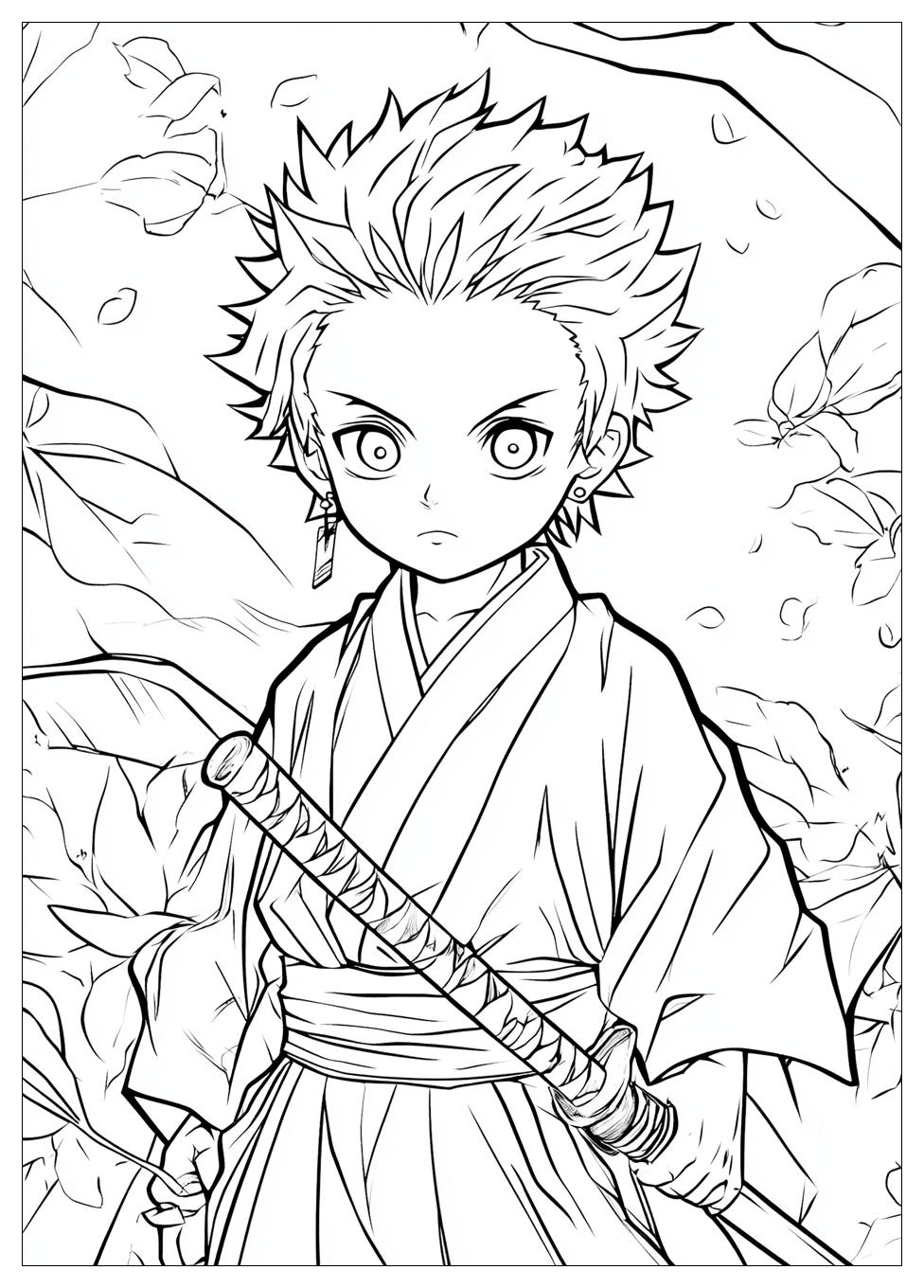 Tanjiro Coloring Pages-5