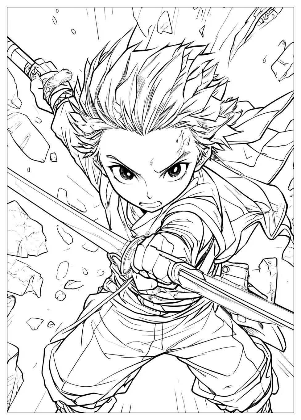 Tanjiro Coloring Pages-6
