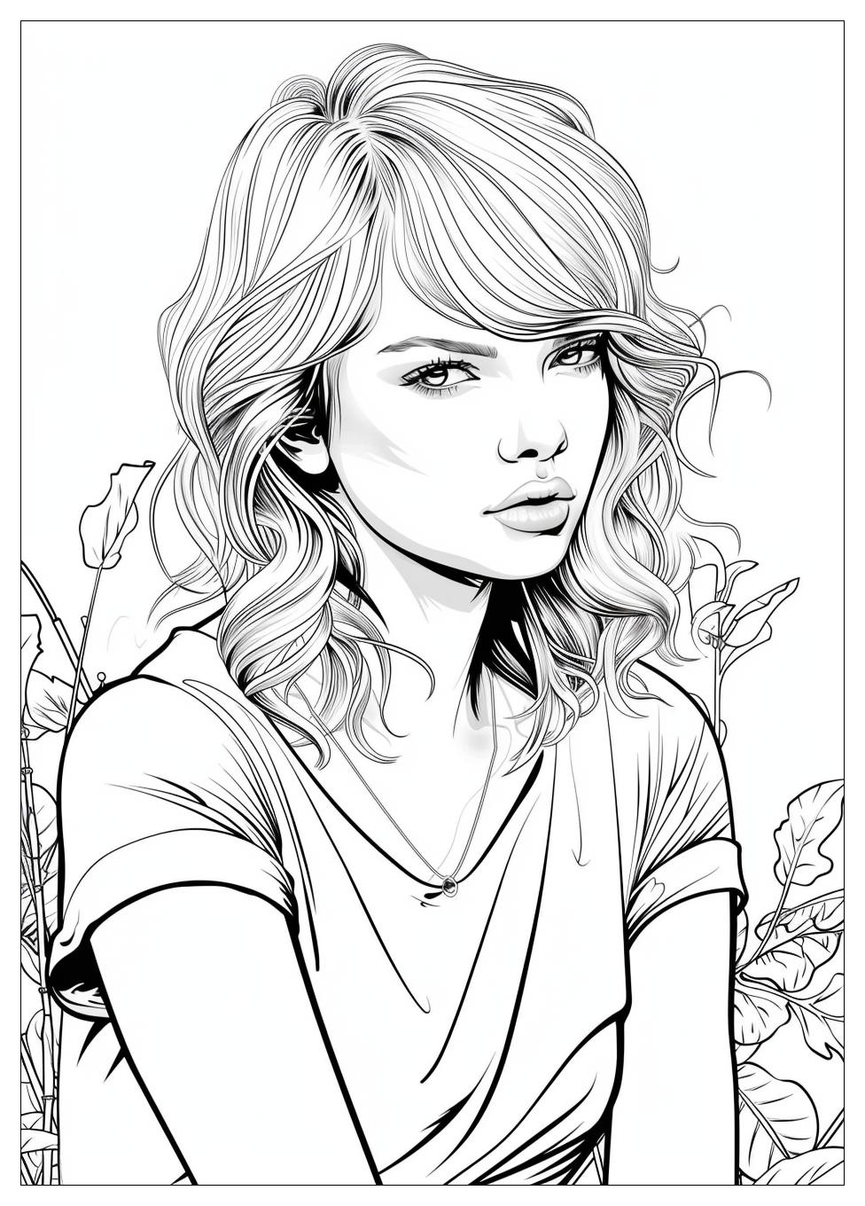 Taylor Swift Coloring Pages-13