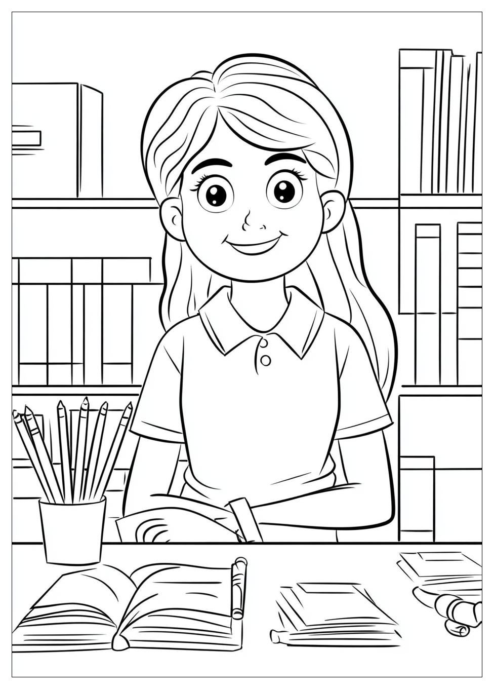 Teacher Coloring Pages-12