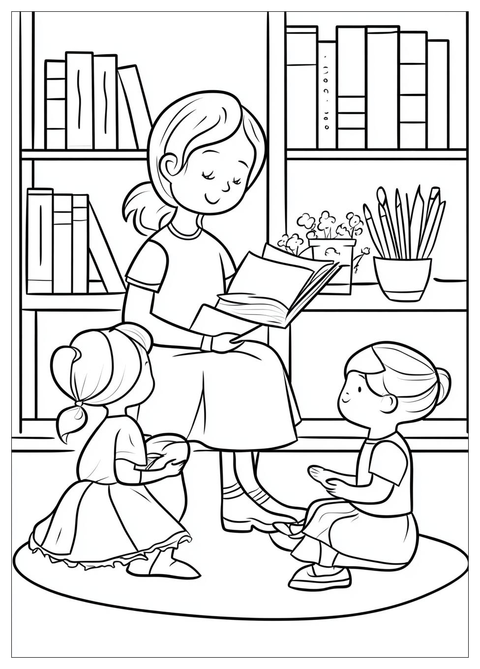 Teacher Coloring Pages-5