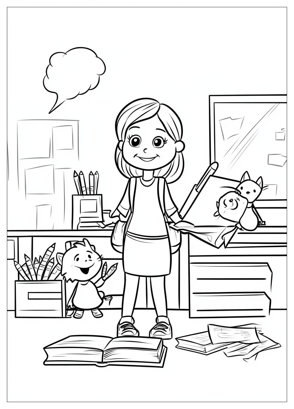 Teacher Coloring Pages-6
