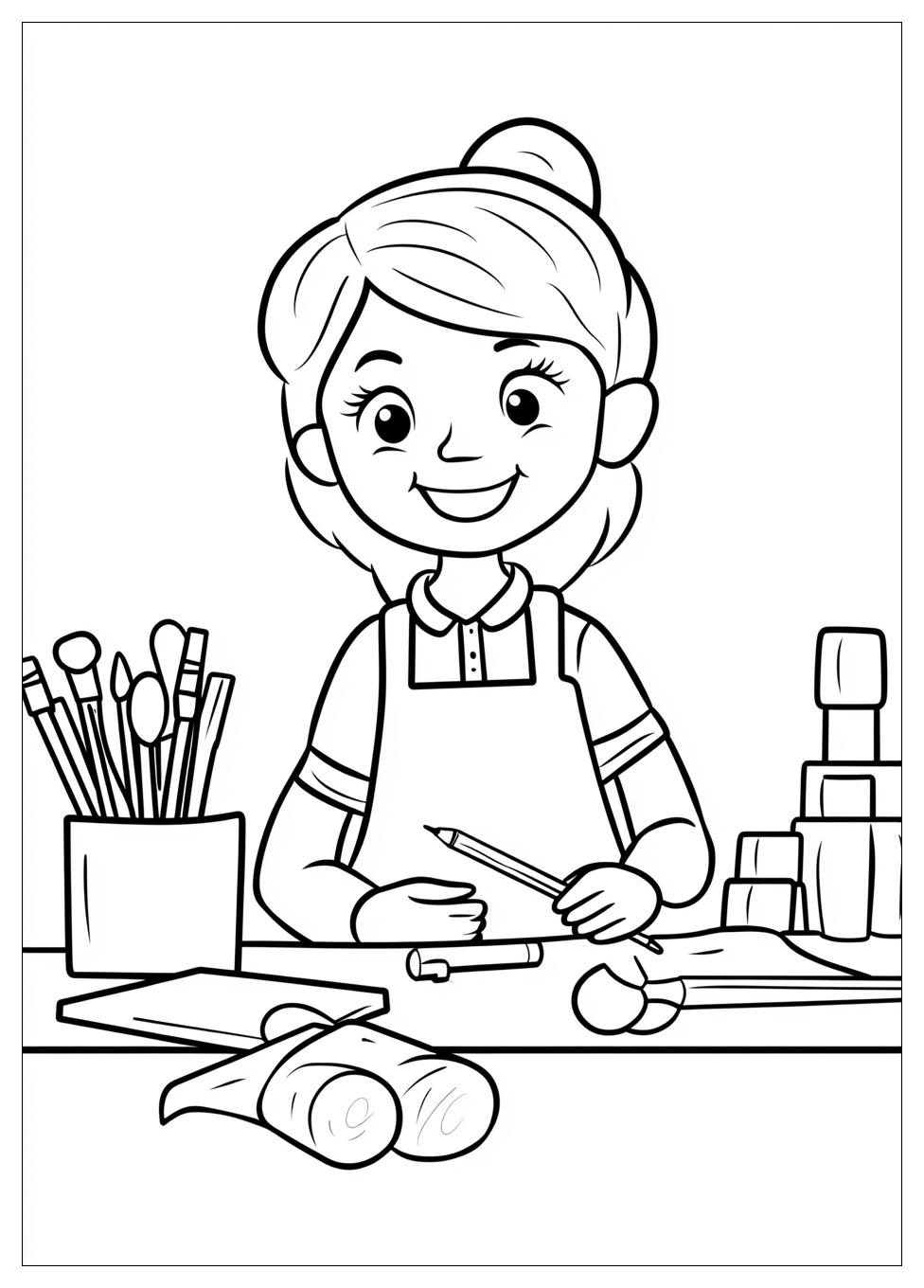 Teacher Coloring Pages-7
