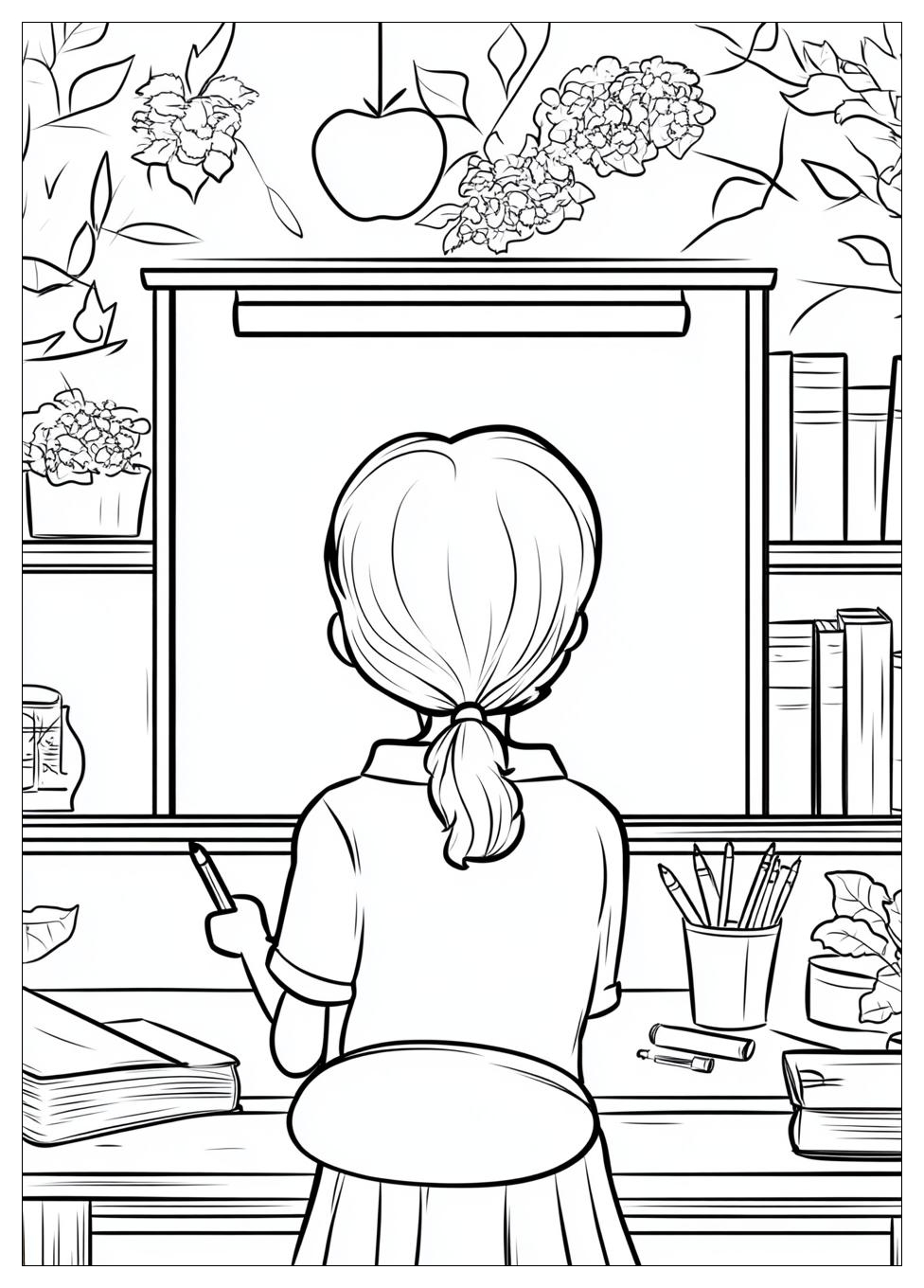 Teacher Coloring Pages-9
