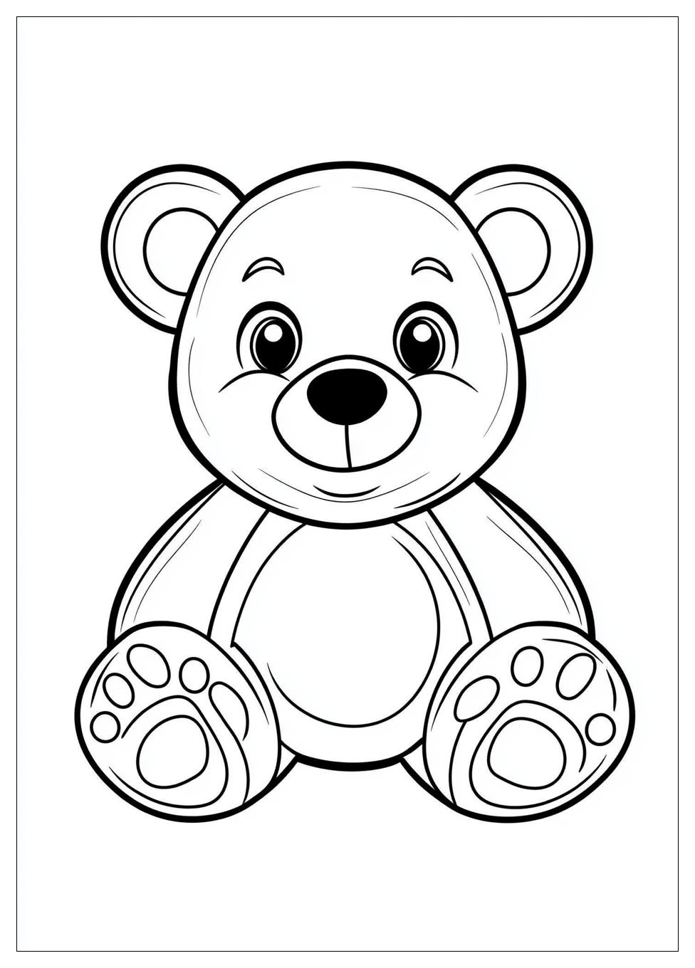 Teddy Bear Coloring Pages-1