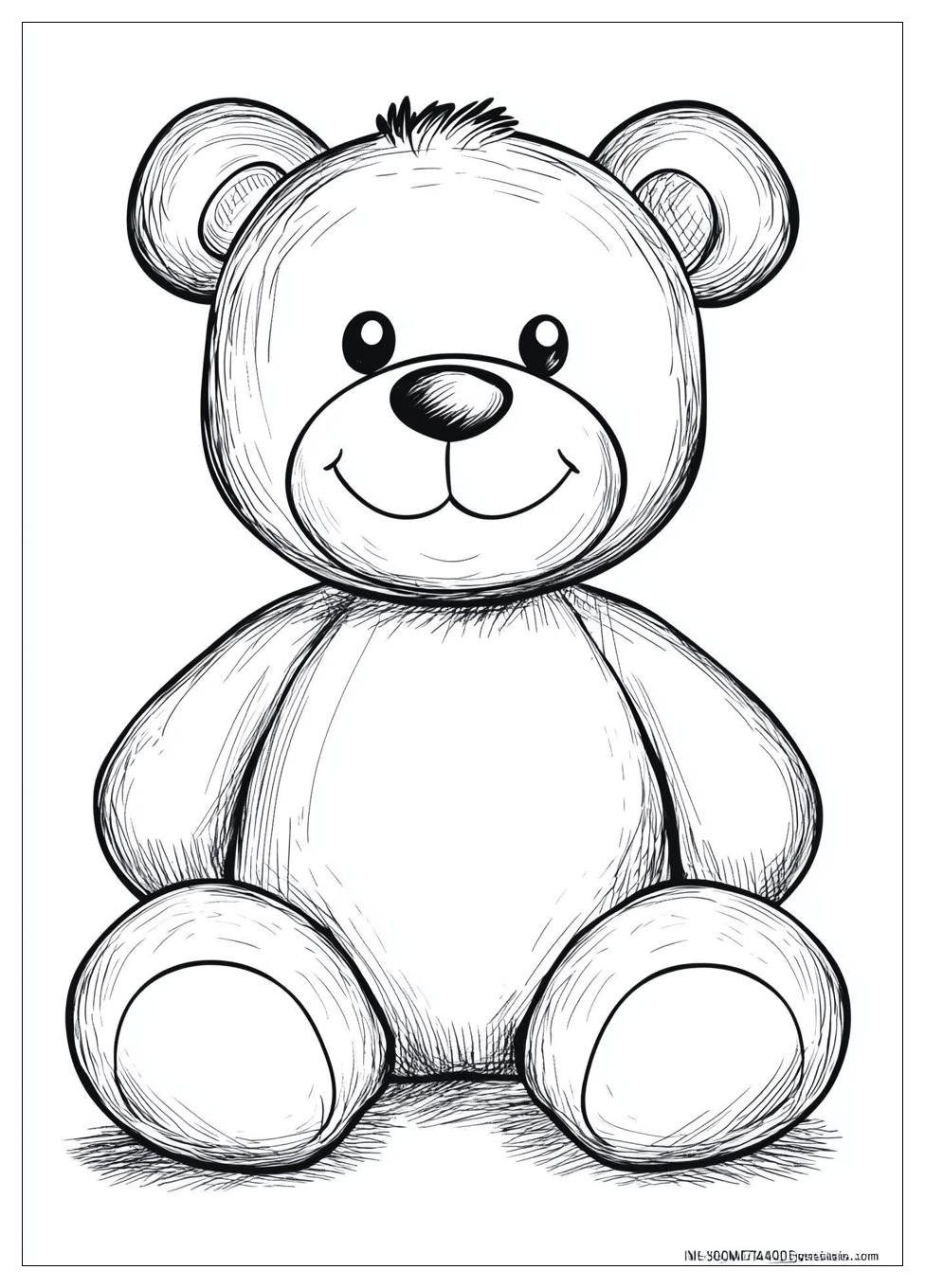 Teddy Bear Coloring Pages-10