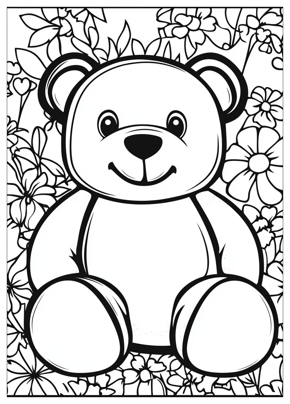 Teddy Bear Coloring Pages-11