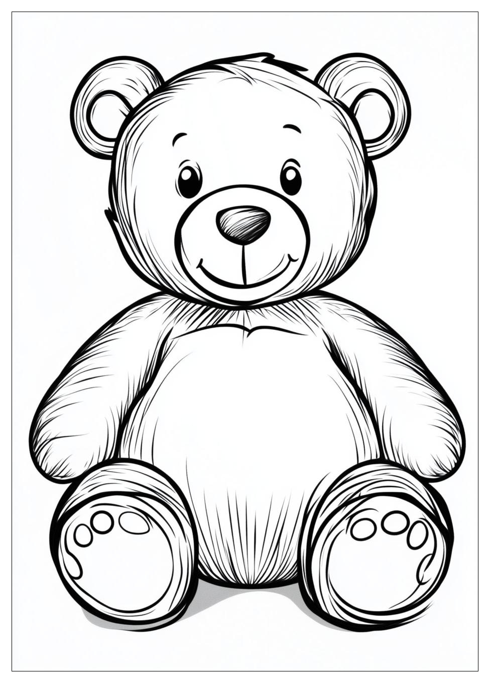 Teddy Bear Coloring Pages-12