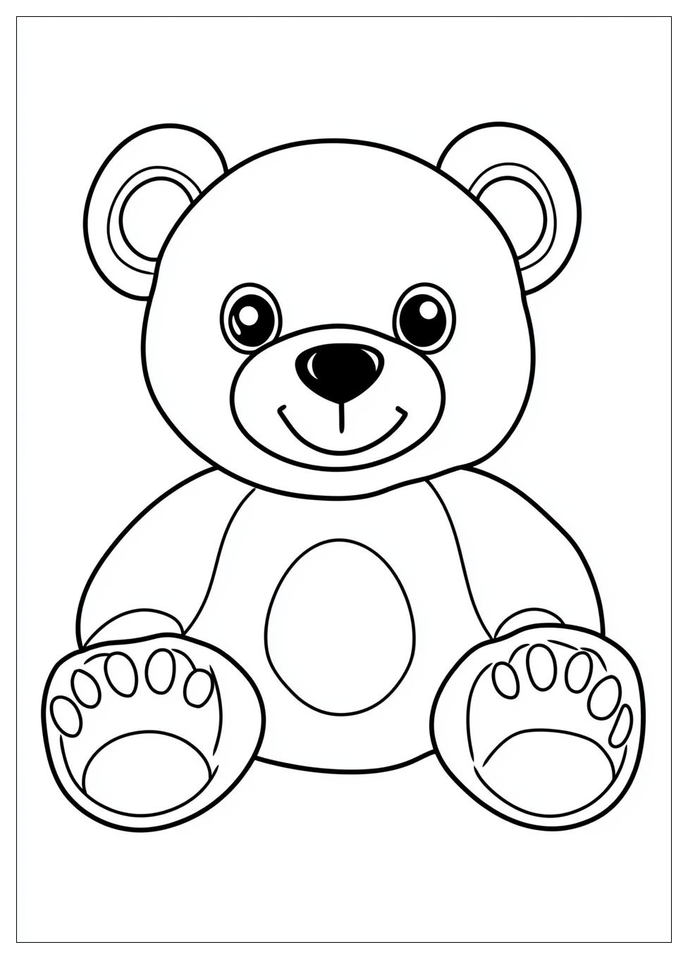 Teddy Bear Coloring Pages-13