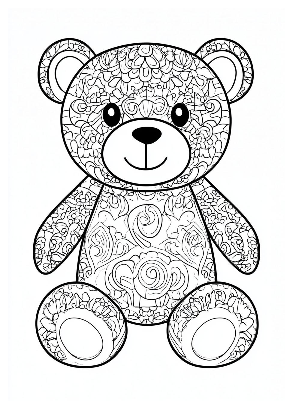 Teddy Bear Coloring Pages-16