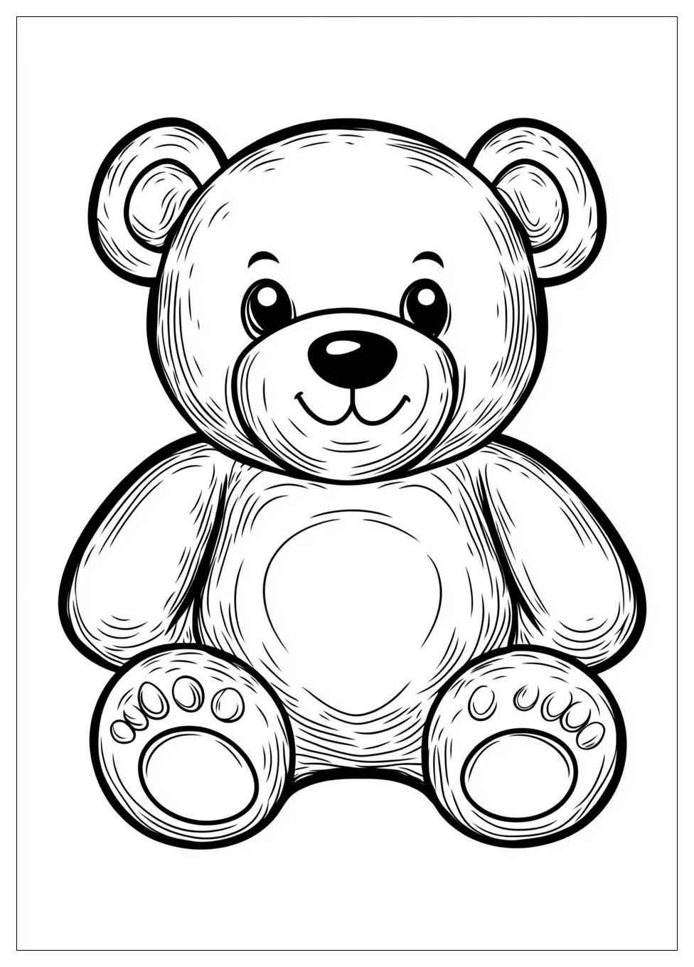 Teddy Bear Coloring Pages-17
