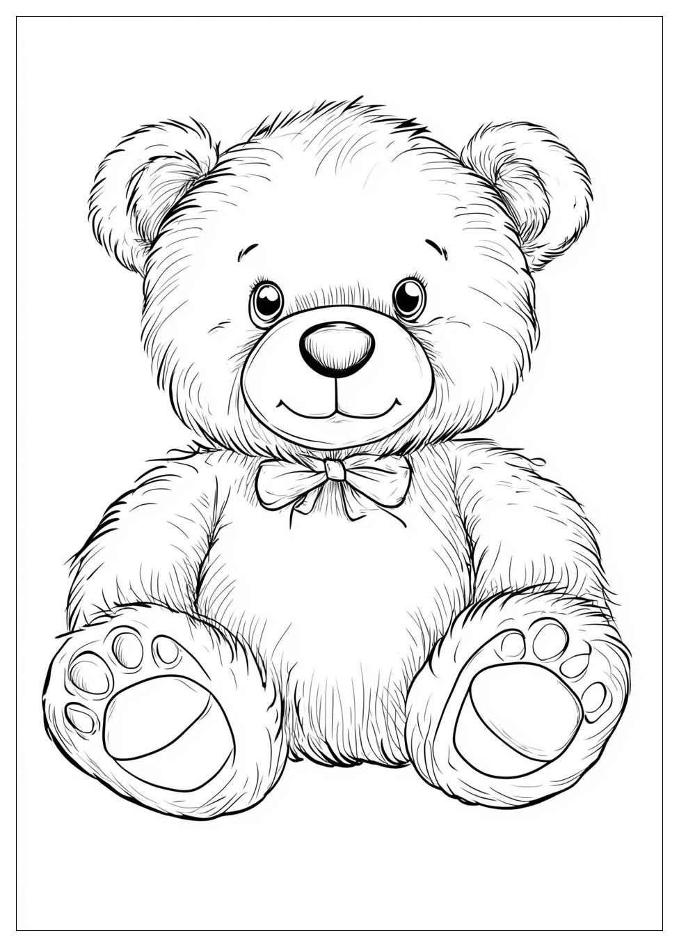 Teddy Bear Coloring Pages-19