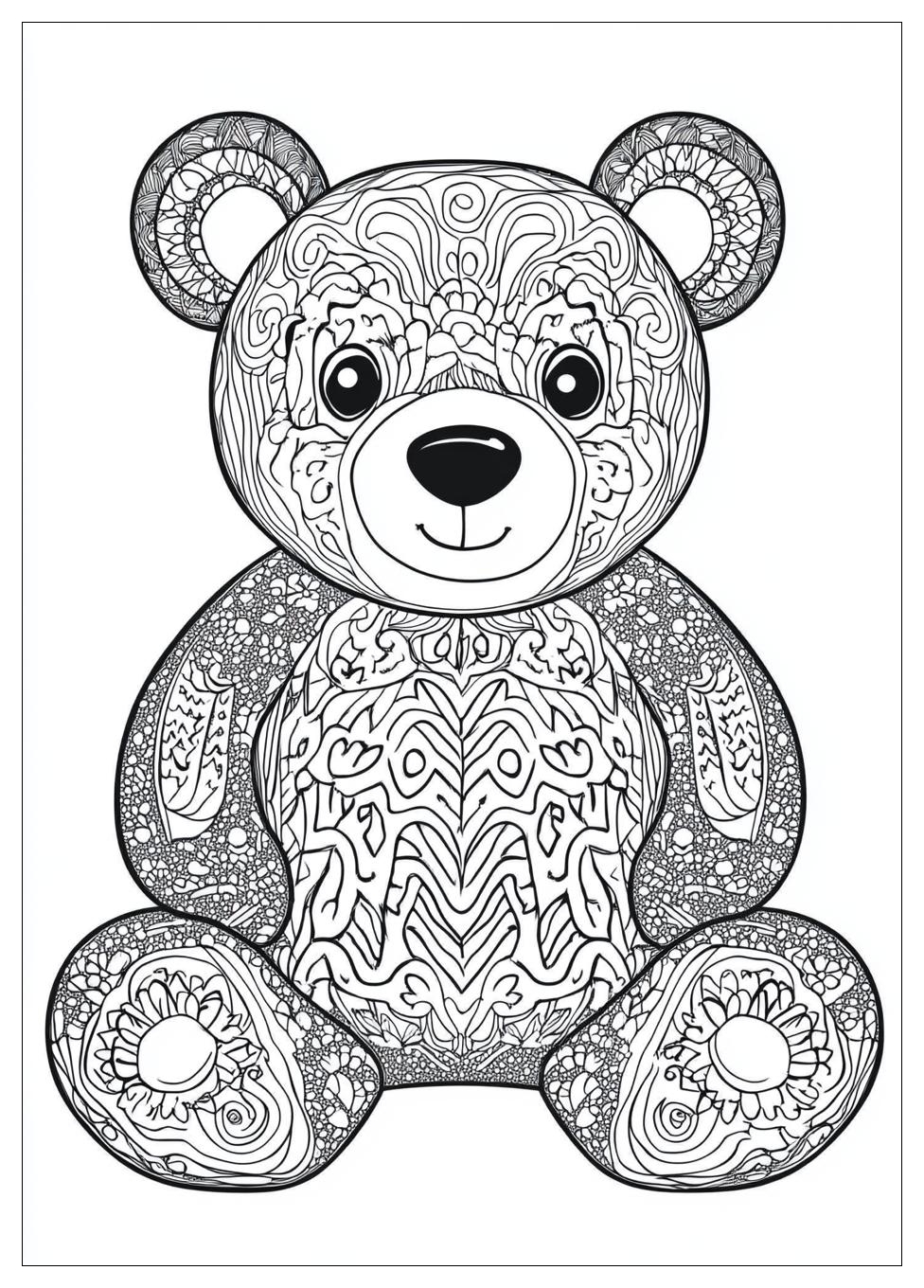 Teddy Bear Coloring Pages-20
