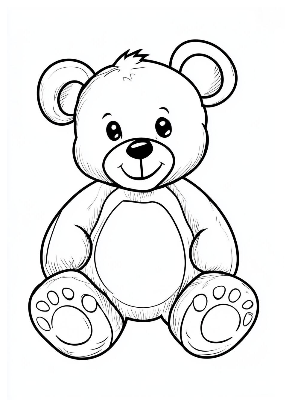 Teddy Bear Coloring Pages-3