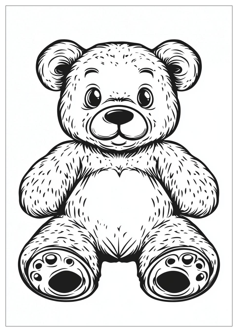 Teddy Bear Coloring Pages-5