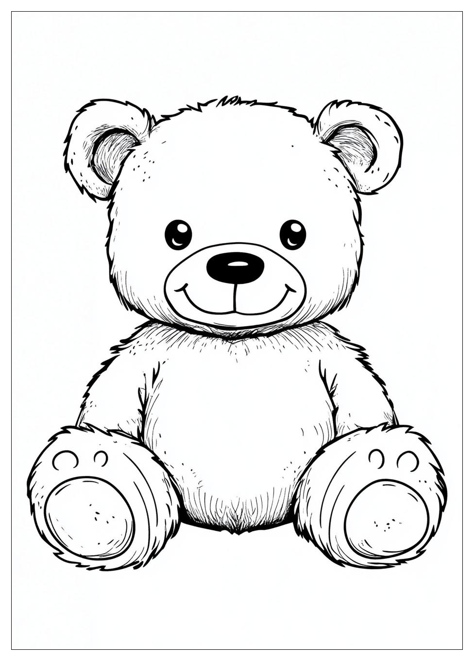 Teddy Bear Coloring Pages-8