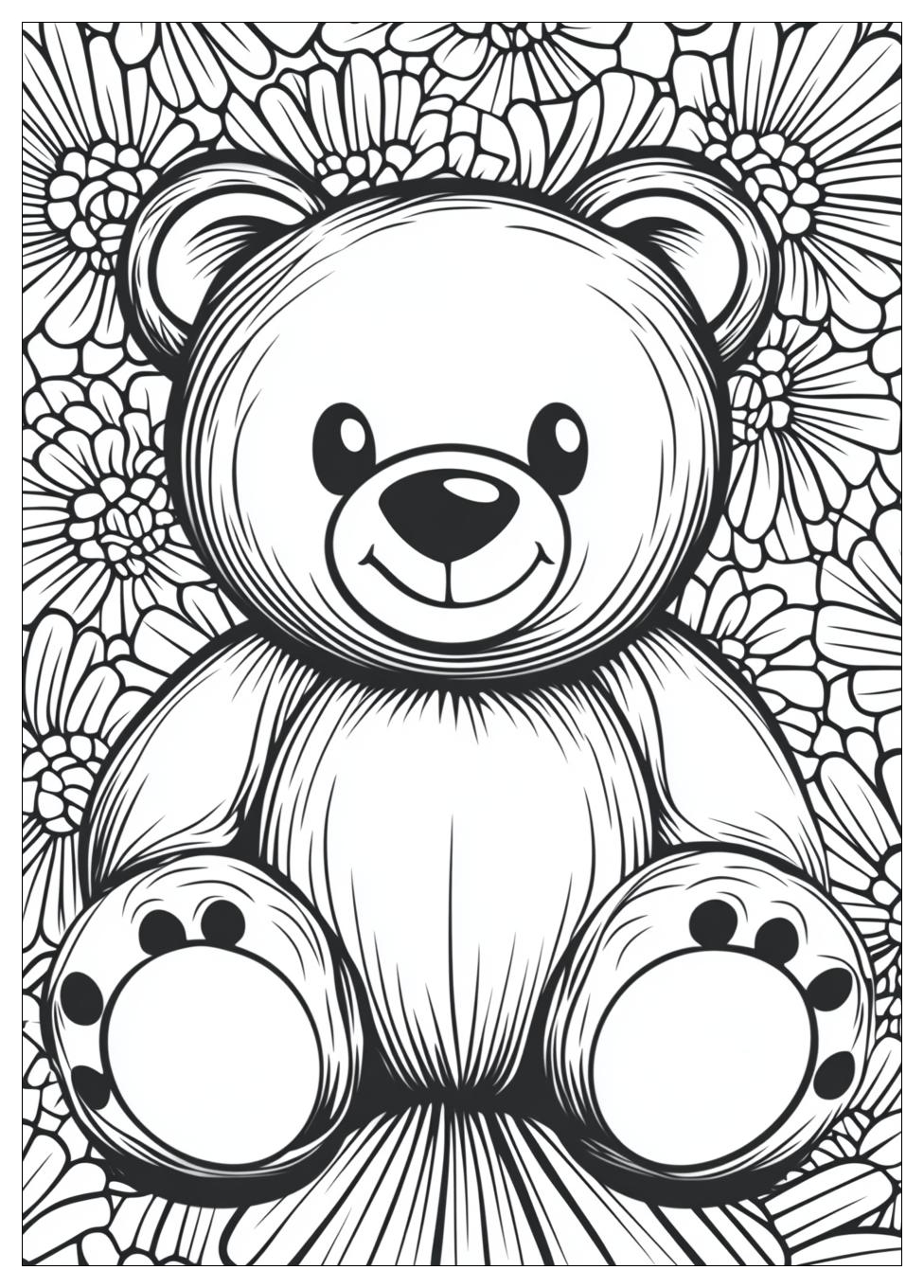 Teddy Bear Coloring Pages-9