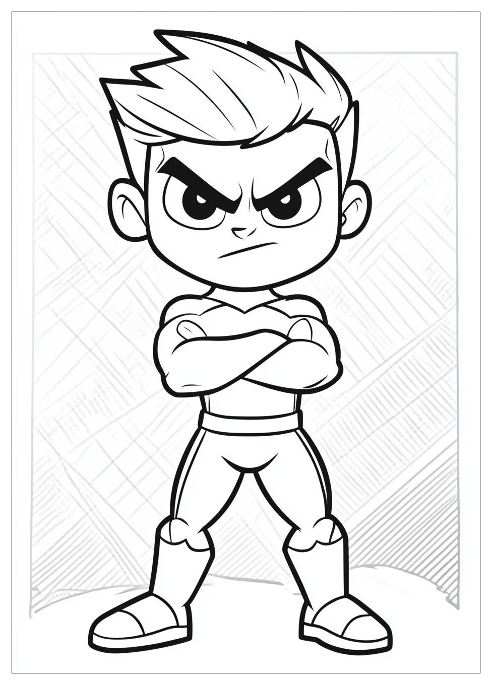 Teen Titans Go Coloring Pages-10