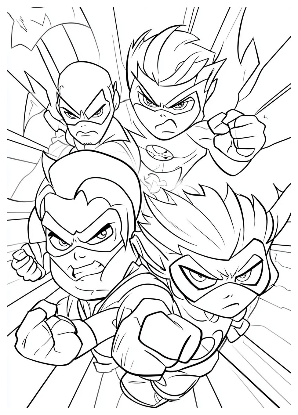 Teen Titans Go Coloring Pages-13