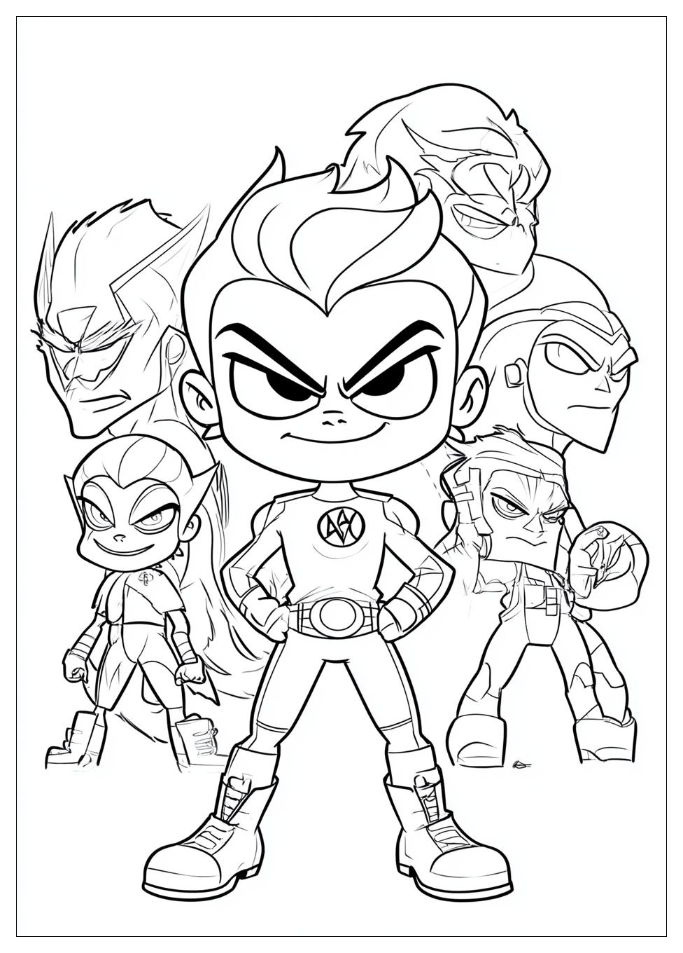 Teen Titans Go Coloring Pages-14