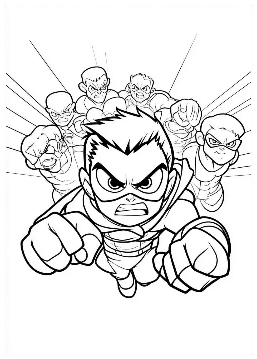 Teen Titans Go Coloring Pages-16