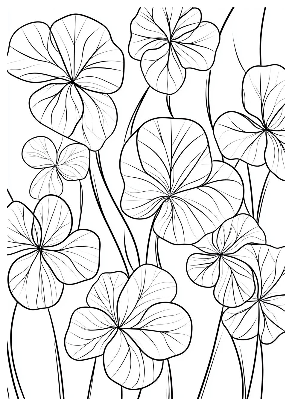 Three Leaf Clover Coloring Pages-10