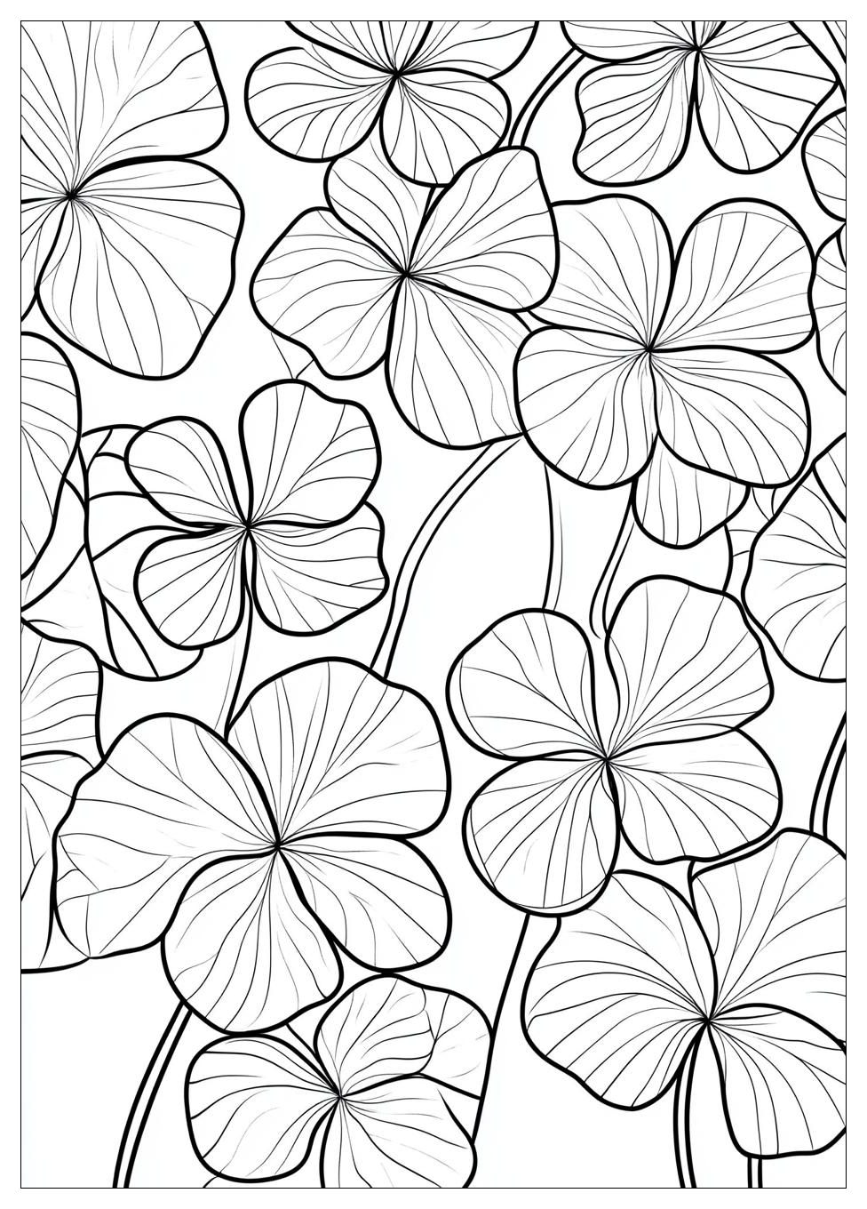 Three Leaf Clover Coloring Pages-13