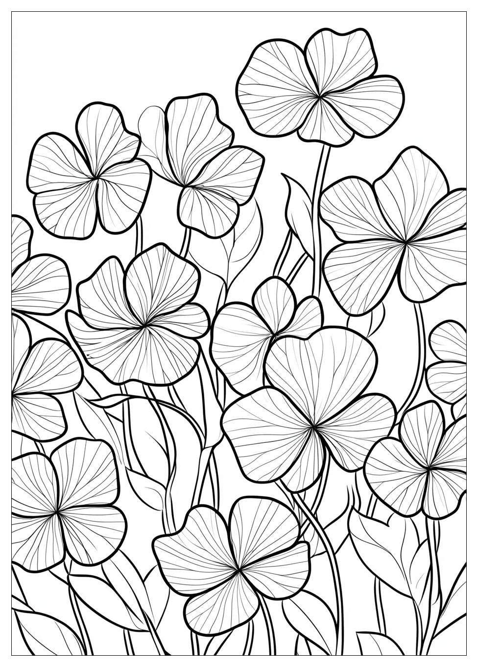 Three Leaf Clover Coloring Pages-14