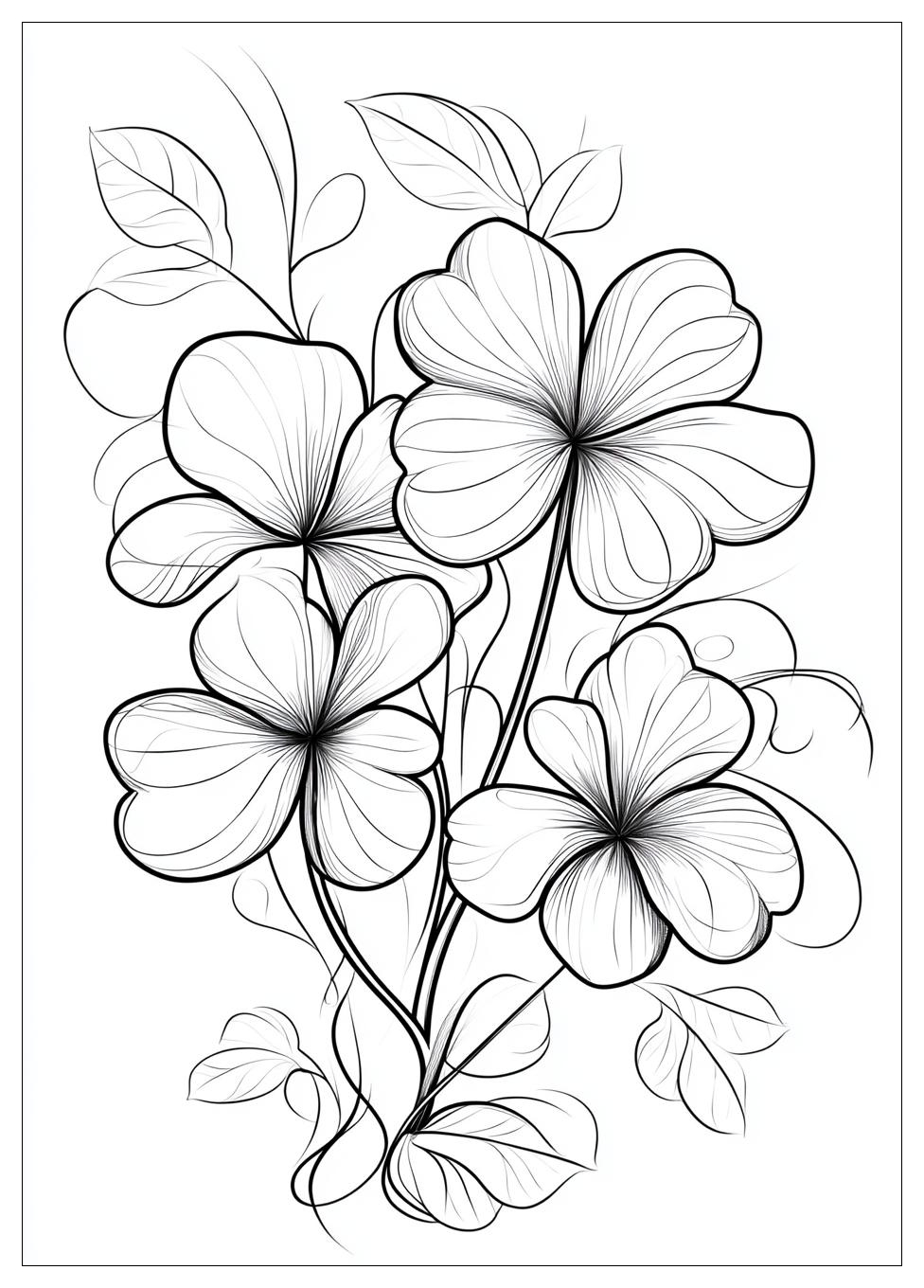 Three Leaf Clover Coloring Pages-15