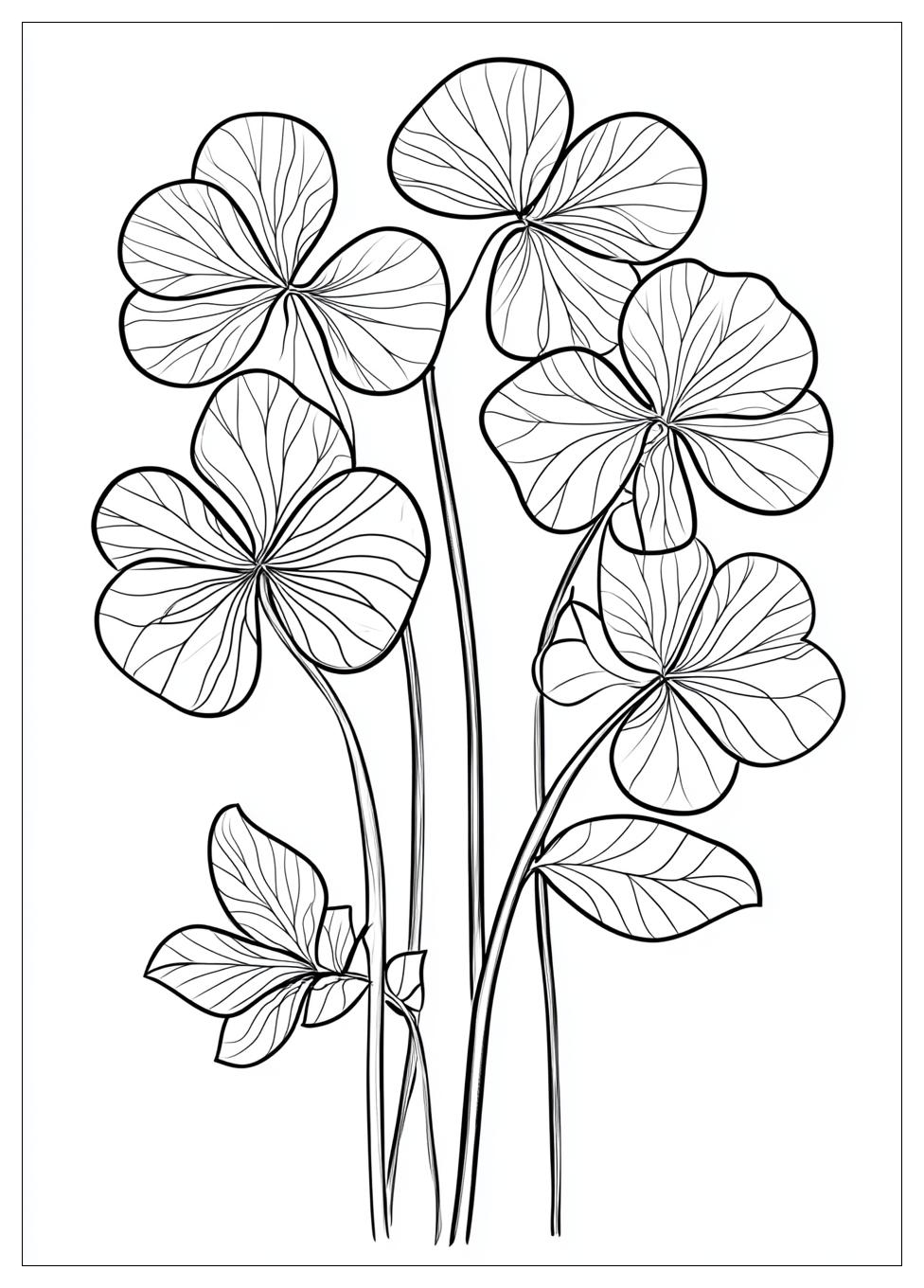 Three Leaf Clover Coloring Pages-16