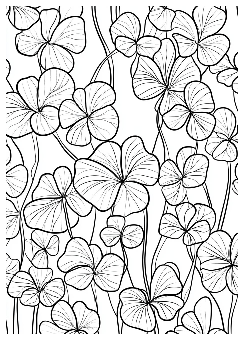 Three Leaf Clover Coloring Pages-17