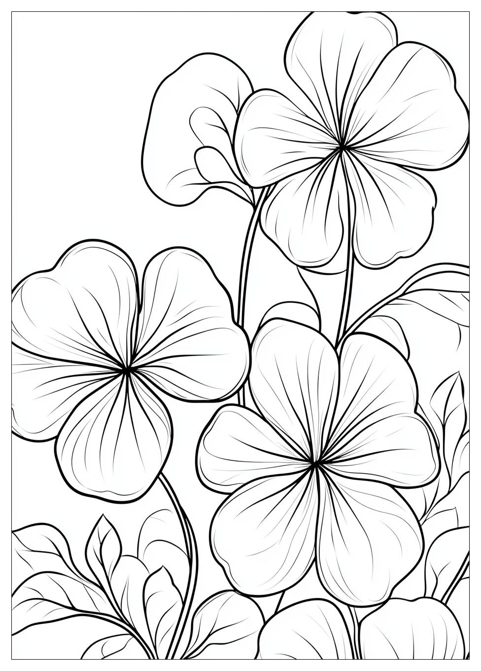 Three Leaf Clover Coloring Pages-18