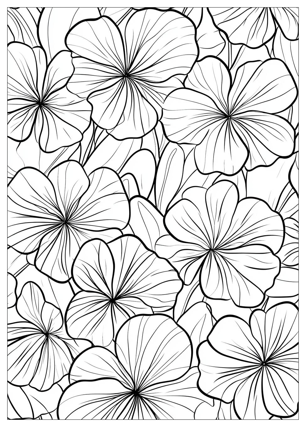 Three Leaf Clover Coloring Pages-19