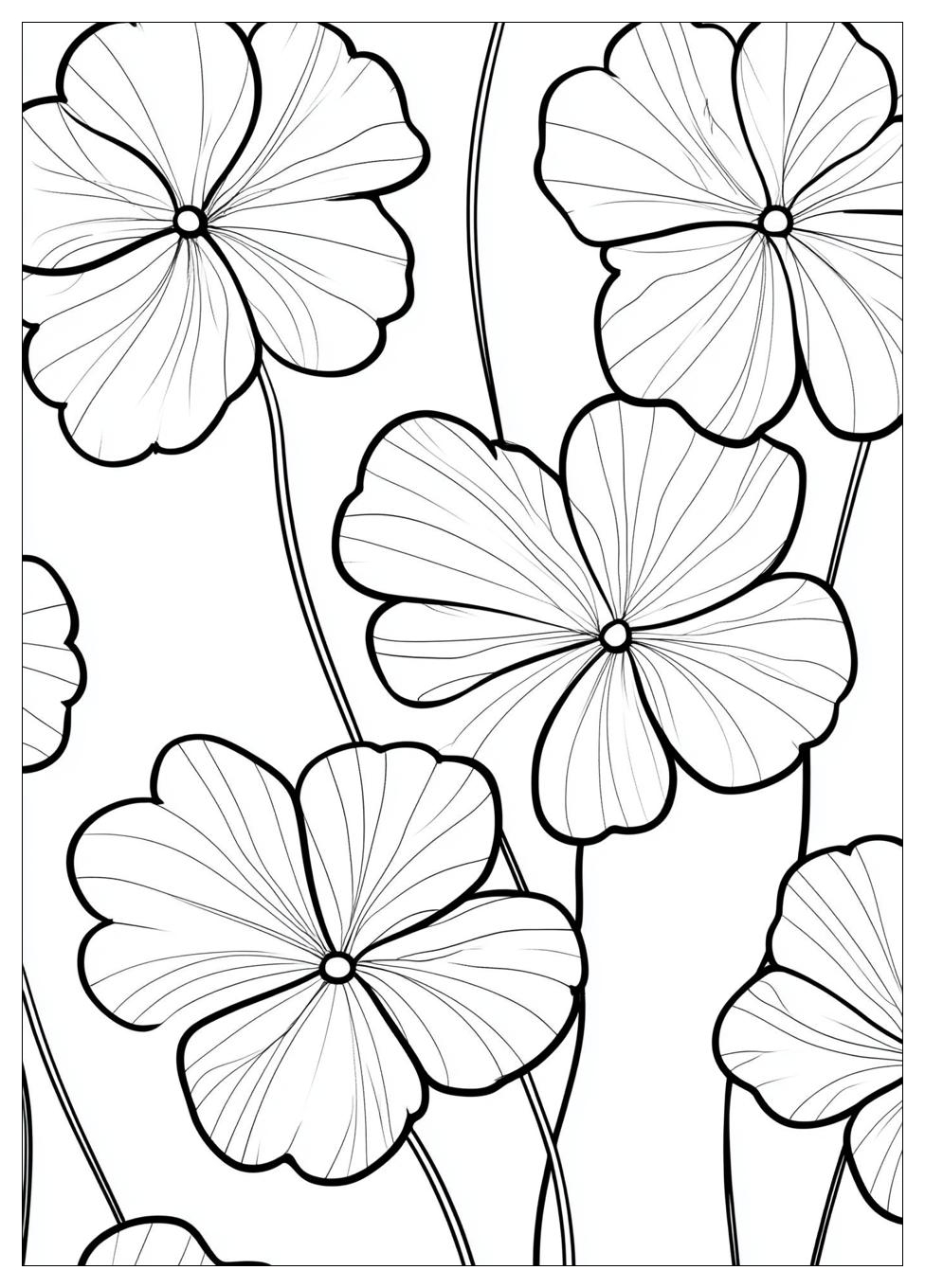Three Leaf Clover Coloring Pages-2