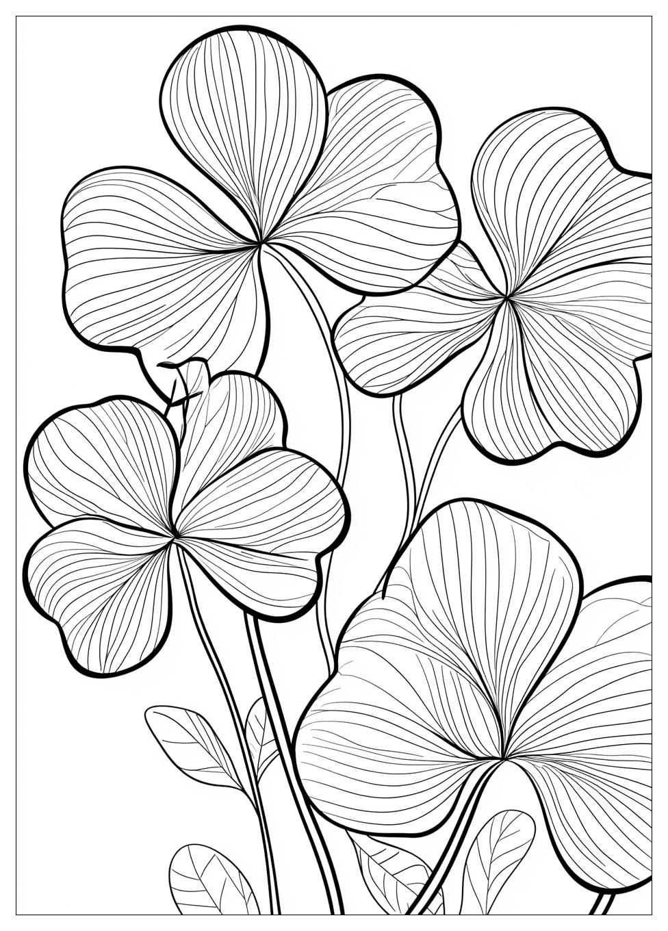Three Leaf Clover Coloring Pages-20