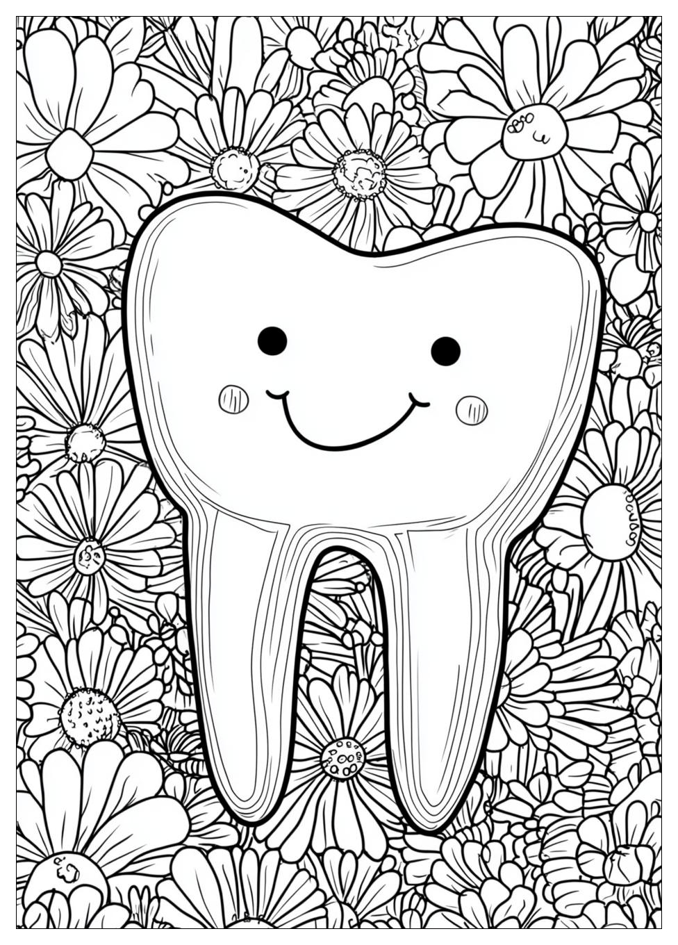 Tooth Coloring Pages-4