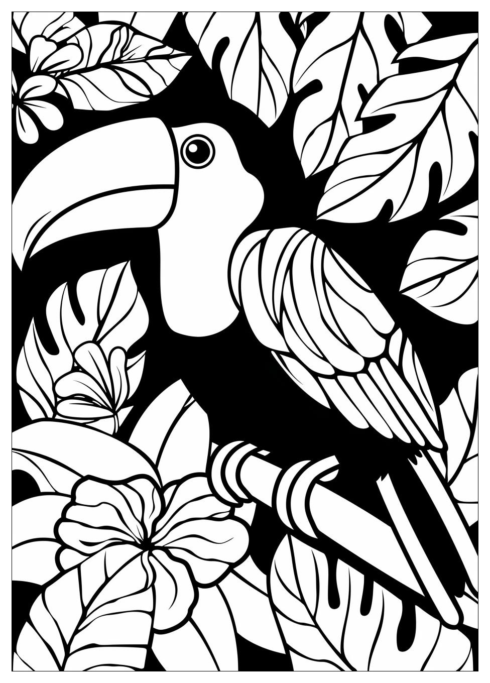 Toucan Coloring Pages-11